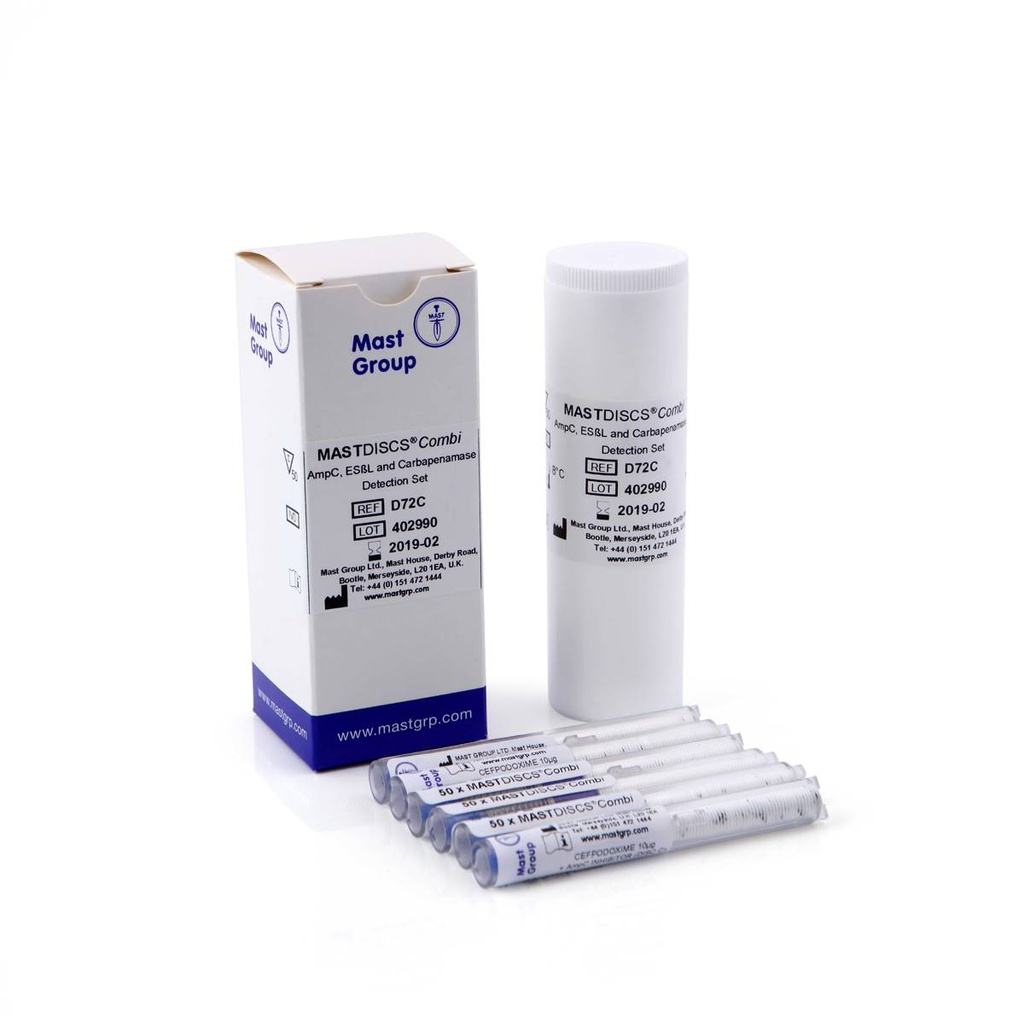 AmpC, ESßL & Carbapenemase Set D72C, 6 cartridges of 50 ID discs each