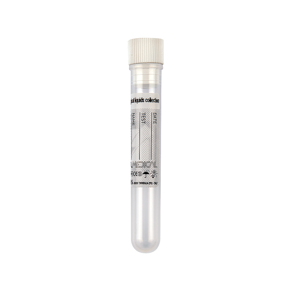 [21204] Polipropilēna mēģene, 10 ml, 16 × 100 mm, cilindriska, bez iepakojuma