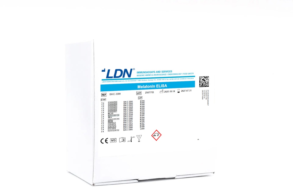 Melatonin ELISA, 96 determinations