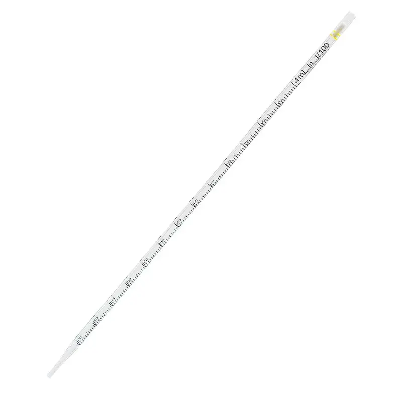 Seroloģiskā pipete, 1 ml, iedaļa 1/100, sterila, iepakojumā 25 gab.