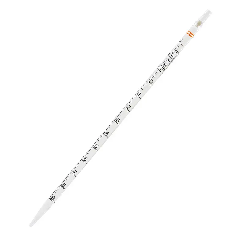Seroloogiline pipett, 10 ml, jaotus 1/10, steriilne, pakis 25 tk